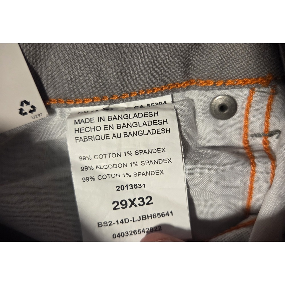 Lee Modern Series L342 Jeans Mens 29x32 Gray Straight Stretch Smart Casual Pants - Picture 5 of 6